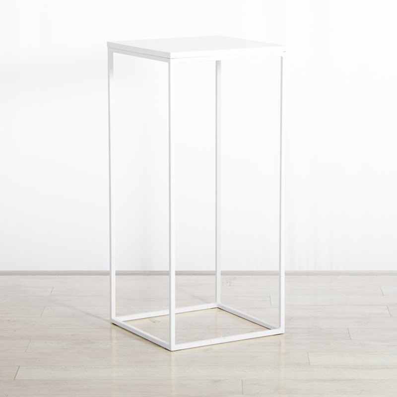 Box Frame High Table White 460 x 460 x 1020 (h)