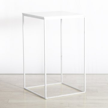 Box Frame High Table White 600 x 600 x 1020 (h)