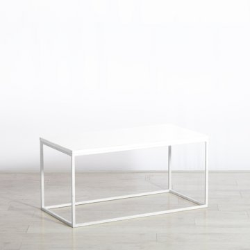 Box Frame Coffee Table White 460 x 920 x 460 (h)