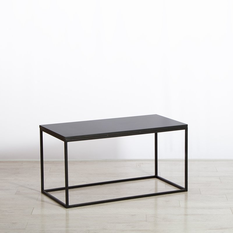 Box Frame Coffee Table Black 460 x 920 x 460 (h)