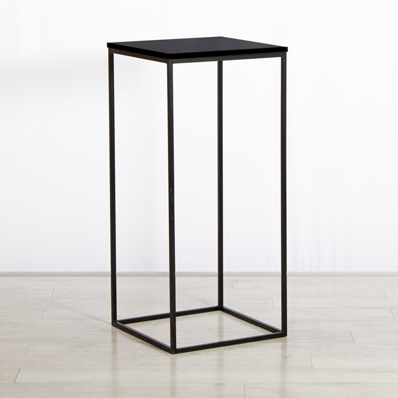 Box Frame High Table Black 460 x 460 x 1020 (h)