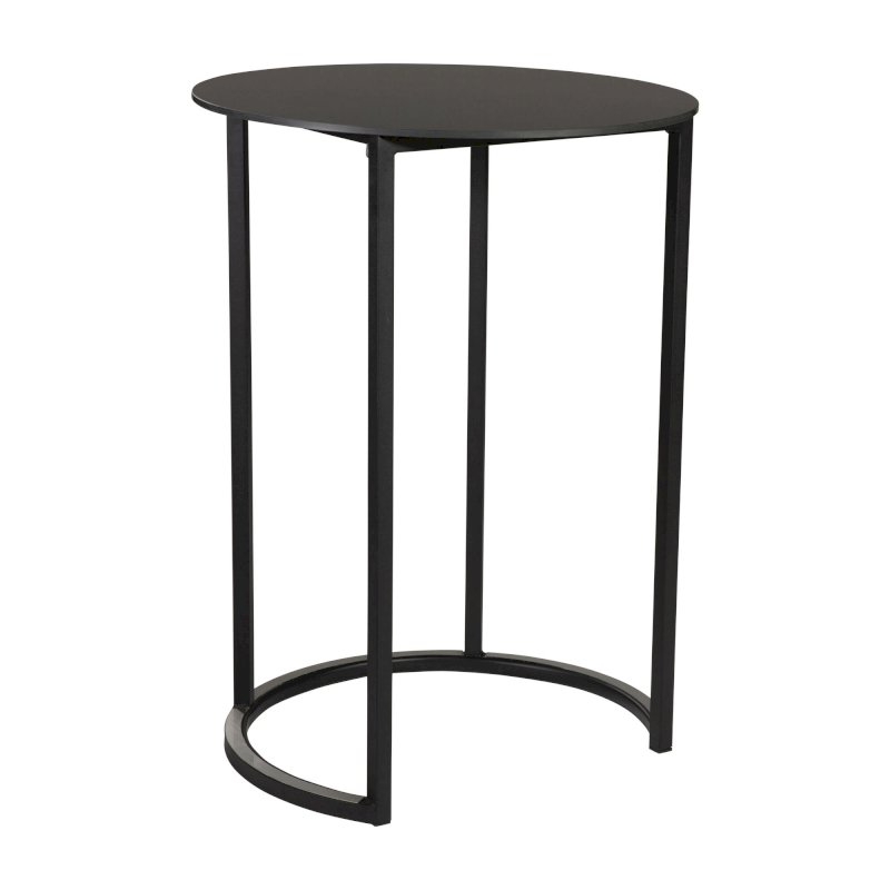 Nevada Curved Box Frame Table - Black