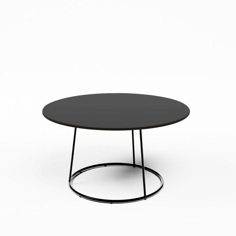 Black Spire Coffee Table - Black Top