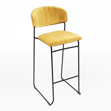 Ski Bar Stool - Gold