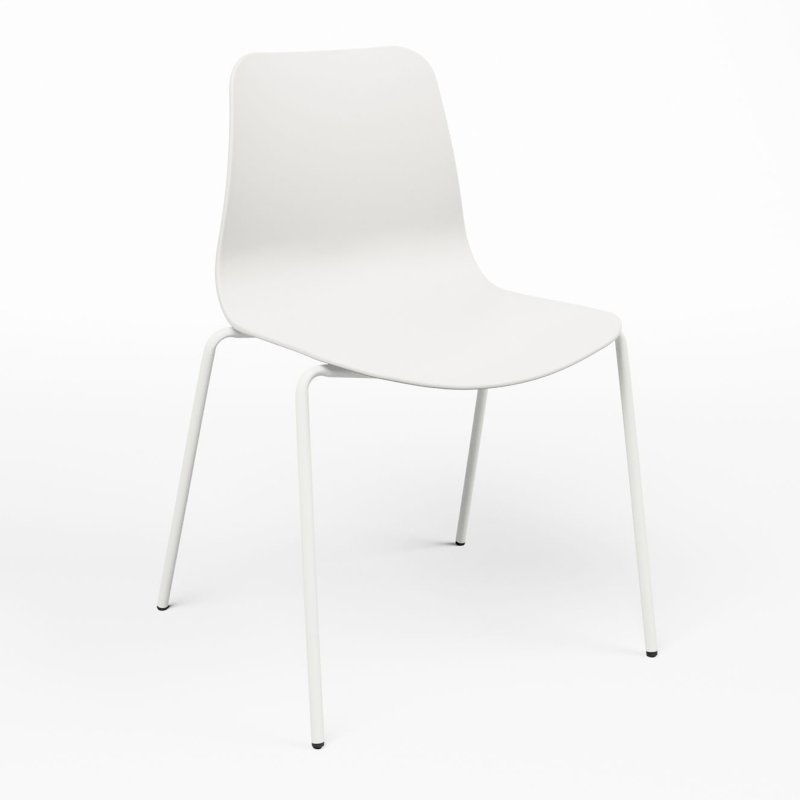 Curve Stacking Chair - White