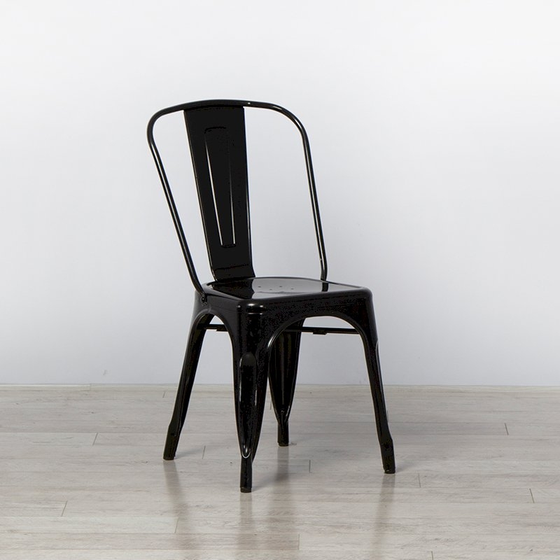 Black Tolix Style Stacking Chair
