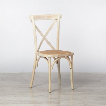 Limewash Cross Back Chair