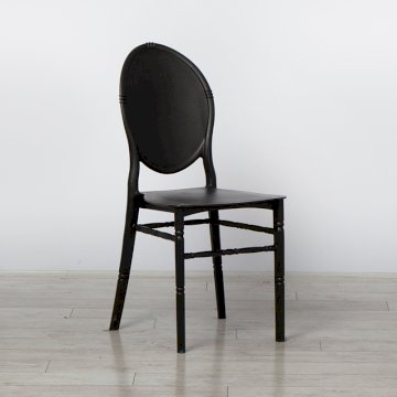 Black Medaillion Chair
