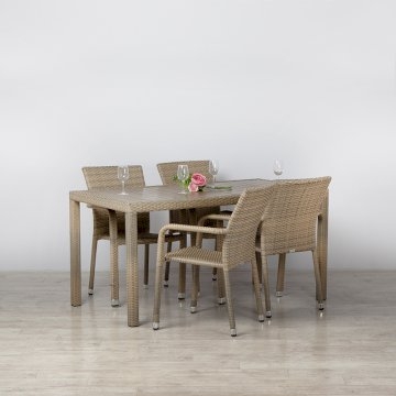 Ascot Rattan Set for 4