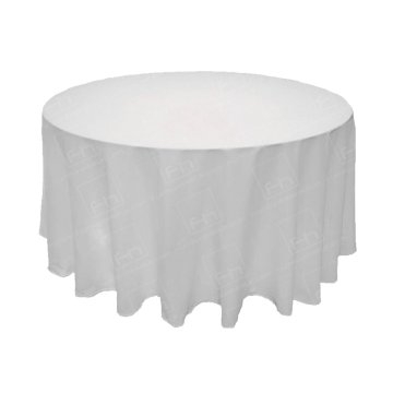 3ft Round Table Cloth - White