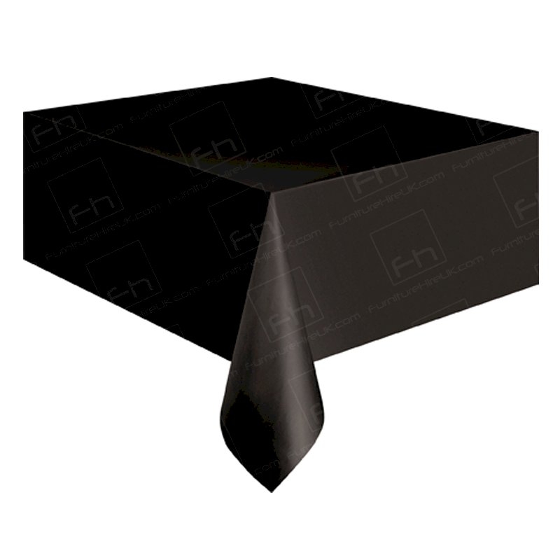 70 x 144 Inch Black Tablecloth