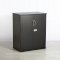 1000h Lockable Cupboard - Black