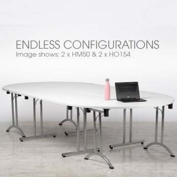 White Meeting Table - Medium