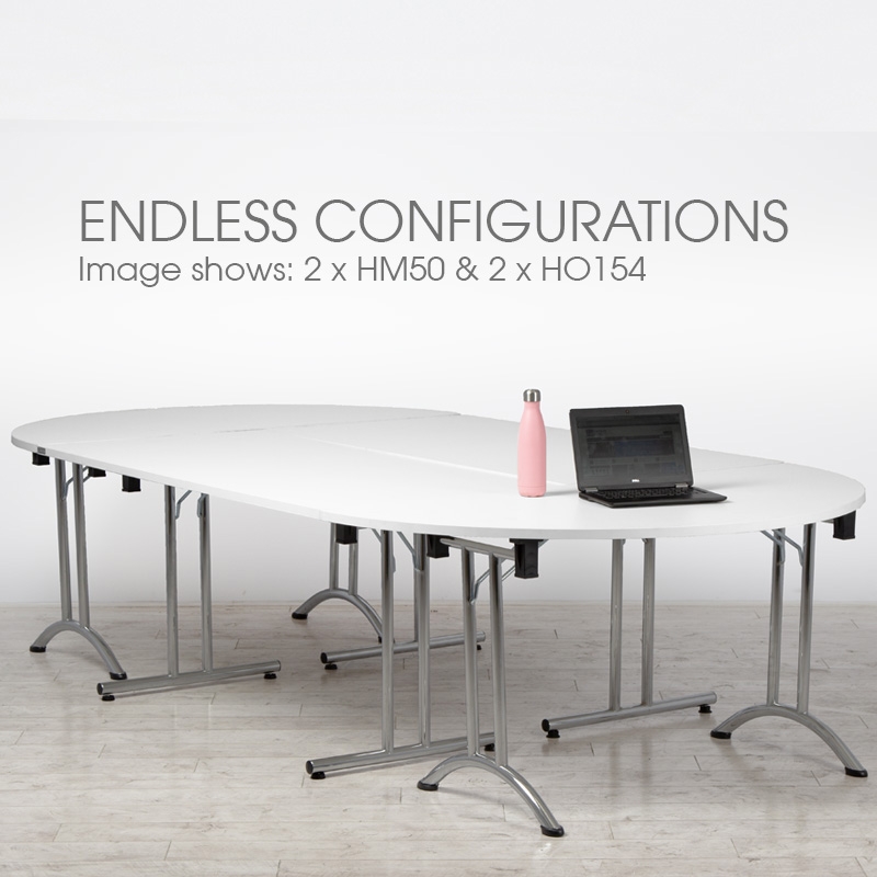 White Meeting Table - Medium