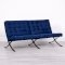 Barcelona Style Sofa - Blue Velvet (available from 1st June)