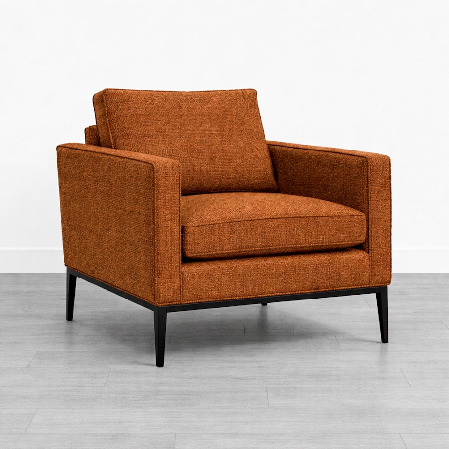 Sandhurst Armchair - Burnt Orange
