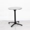 600mm Chrome Round Bistro Table - Black Frame