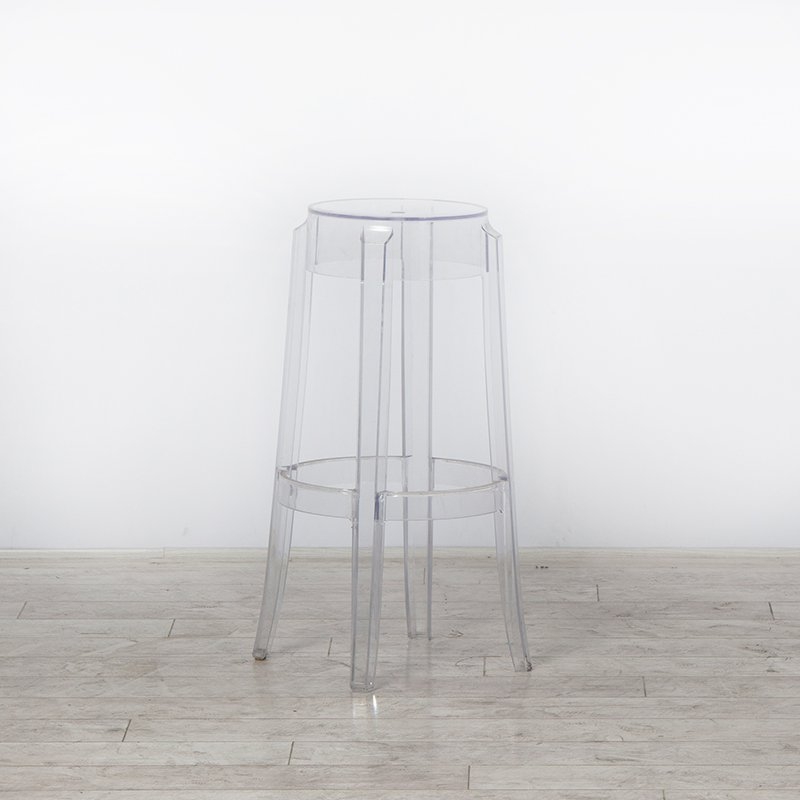 Clear Charles High Stool