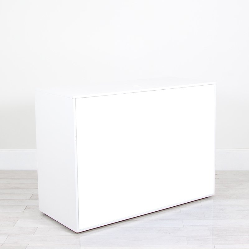 Illuminated Reception Counter White 1400 x 600 x 1000