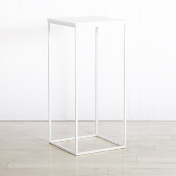 Box Frame High Table White 460 x 460 x 1020 (h)