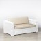 White Rattan Sofa