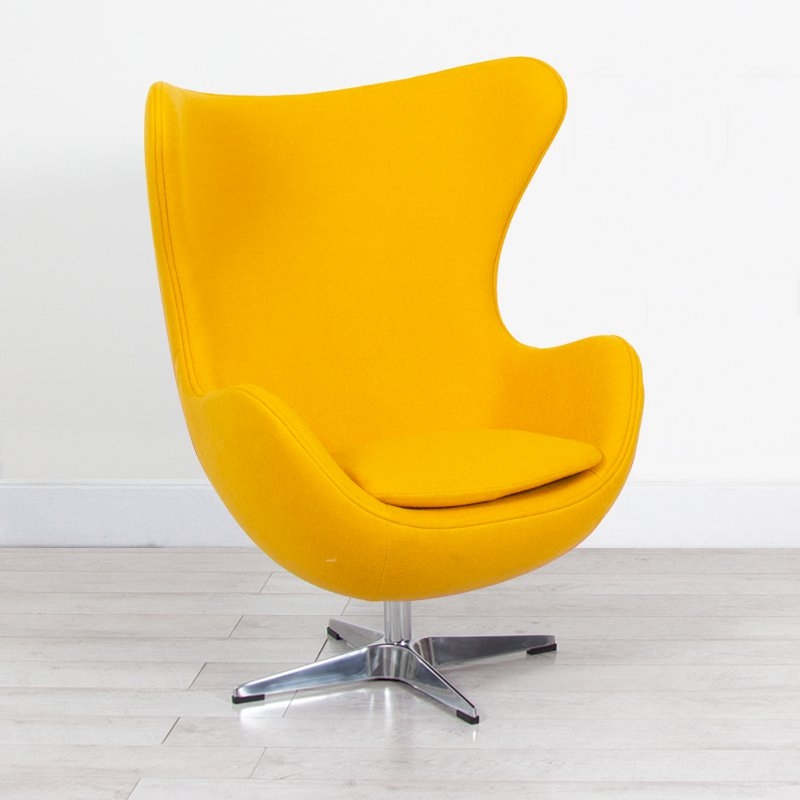 Egg Chair - Yellow Fabric