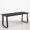Utah Double Bistro Table - Black Base Black Top
