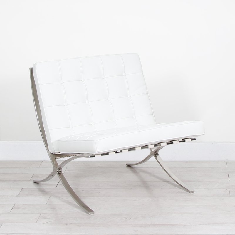 Barcelona Style Chair - White