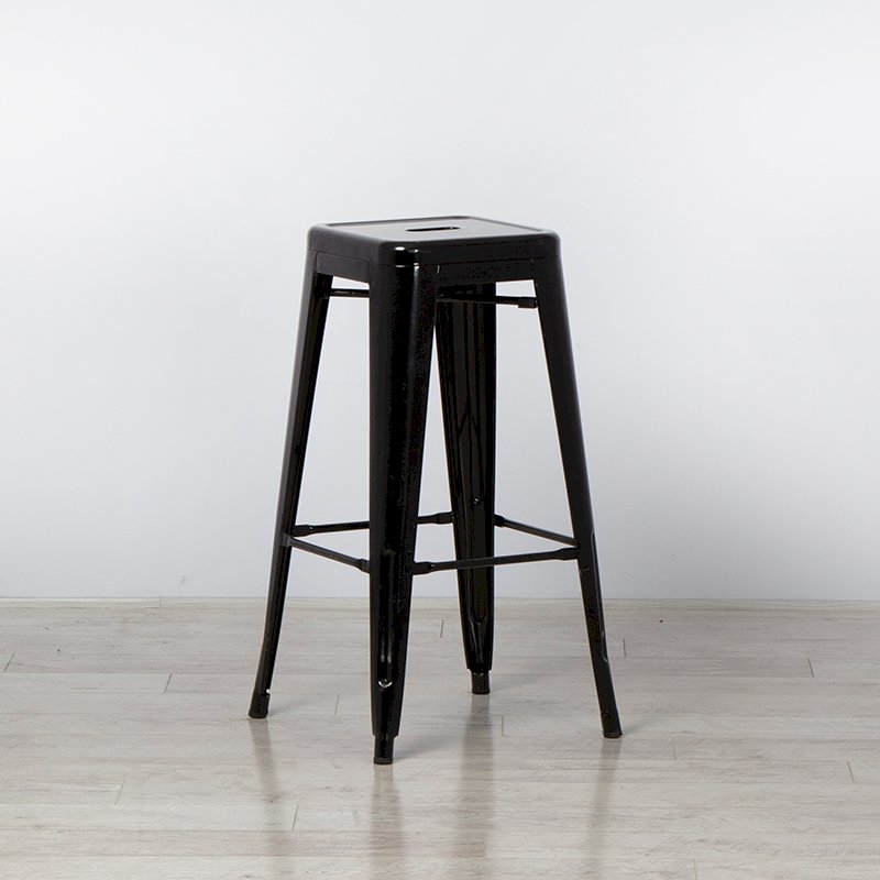 Black Tolix Style Bar Stool