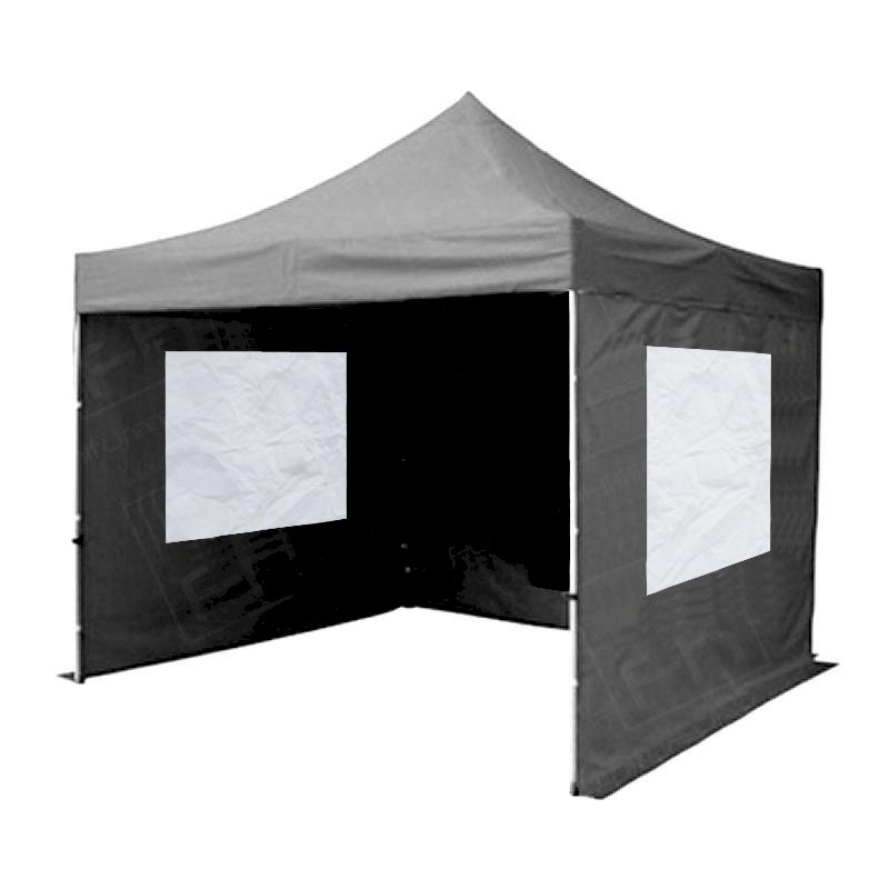 3m x 3m Black Popup Marquee With Sides