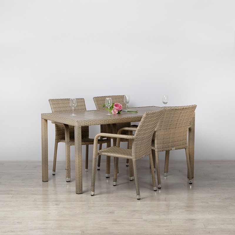 Ascot Rattan Set for 4