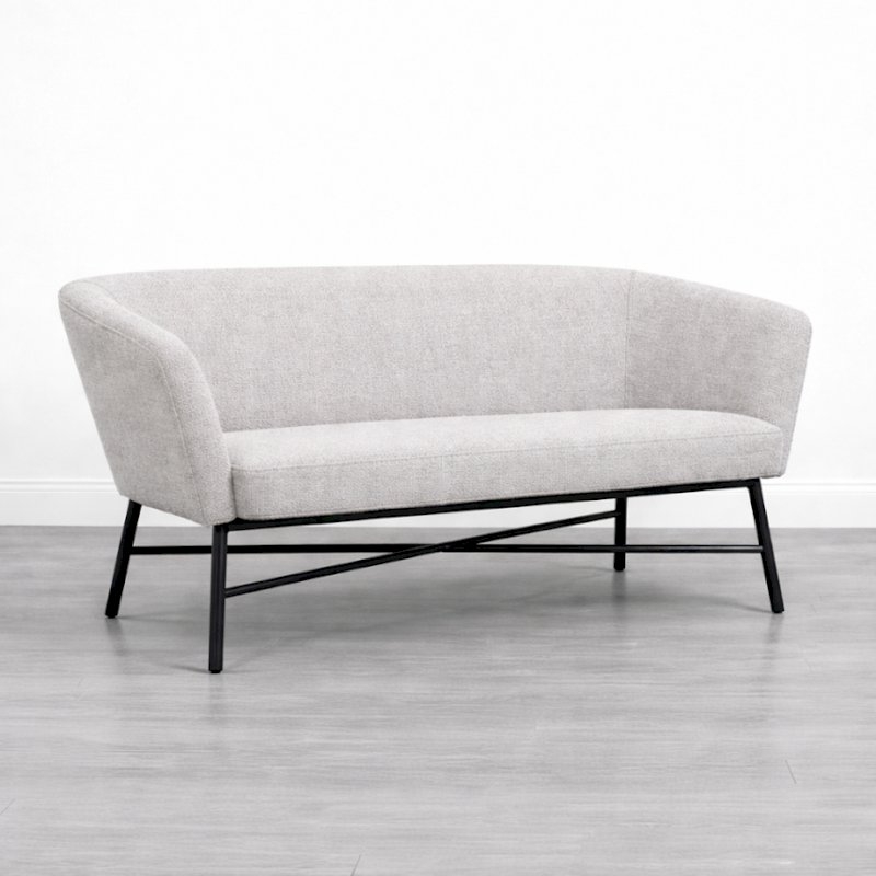 Hampton Sofa - Silver