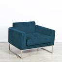 Lay Armchair - Turquoise Velvet