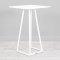 Dallas Square Poseur Table - White