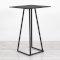 Dallas Square Poseur Table - Black