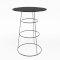 Black Spire Poseur Table - Black Top