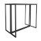 Nevada Double Wall Frame Table 1100h - Black