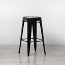 Black Tolix Style Bar Stool