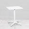 600mm White Square Bistro Table - White Frame