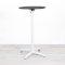 600mm Black Round Poseur Table - White Frame
