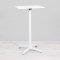 600mm White Square Poseur Table - White Frame