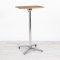 600mm Wooden Square Poseur Table - Chrome Frame