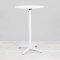 700mm White Round Poseur Table - White Frame