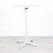 700mm White Square Poseur Table - White Frame