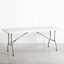 Plastic Trestle Table Hire (6ft) - White