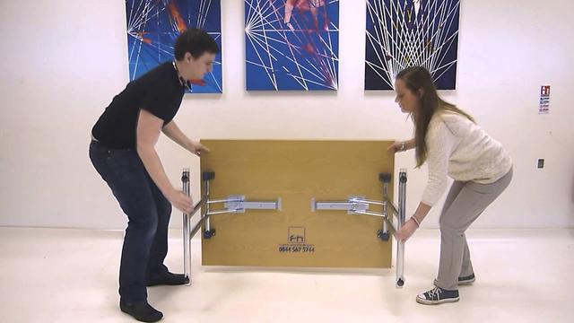 1200mm Modular Table Demonstration - Furniture Hire UK
