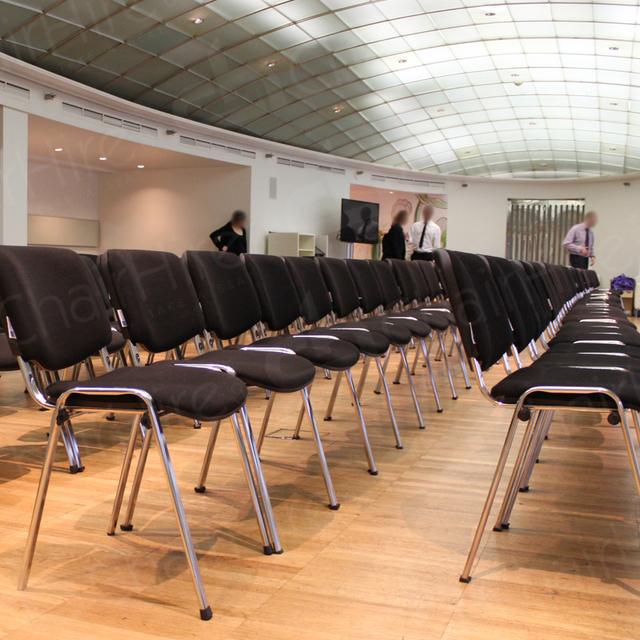 Free WiFi https://d1hcs5uofxldvl.cloudfront.net/chair-hire/article_additional/free-wifi-in-retail3/free-wifi-in-retail3.jpg - Black Stacking Chairs for meetings/conferences of all sizes in and around London