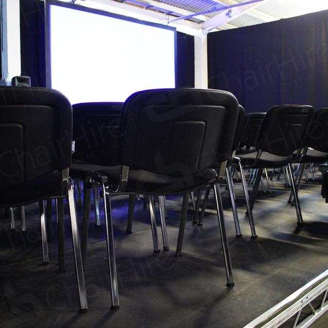 Furniture for Pop Up Cinema https://d1hcs5uofxldvl.cloudfront.net/chair-hire/article_additional/pop-up-cinema14/pop-up-cinema14.jpg - Ambiance is set - the film is ready to go. Pop up cinema is a success.