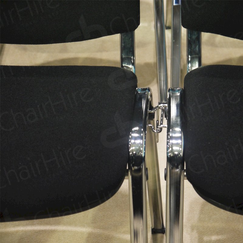 Black Conference Linking Chair