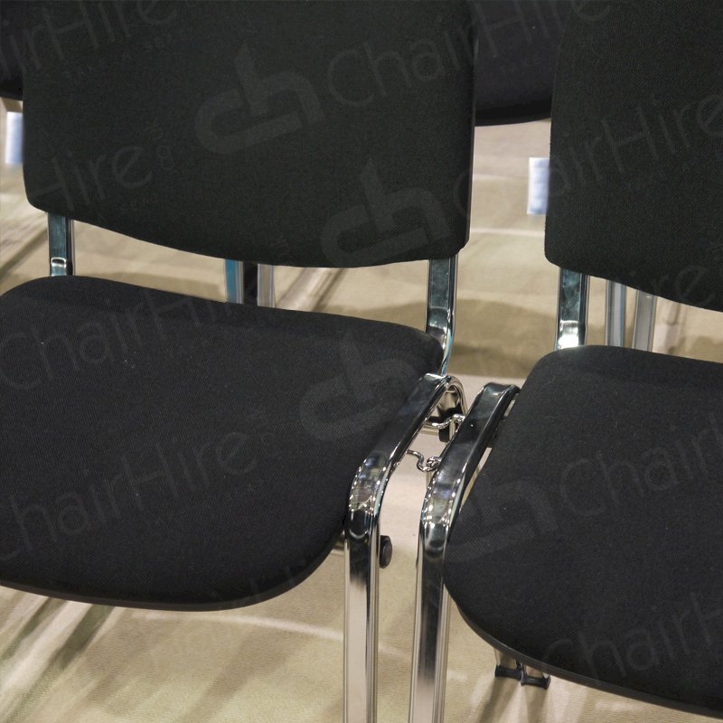 Black Conference Linking Chair